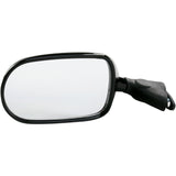 EMGO 0640-0698 20-55202 OEM-Style Replacement Mirror Mirror - Side View - Oval - Black - Left
