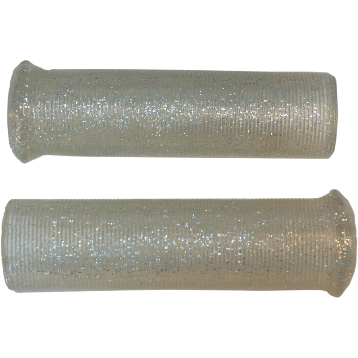 EMGO 0630-1758 42-21119 Star Fire Flake Grips Grips - Retro - Metal - 1" - Silver