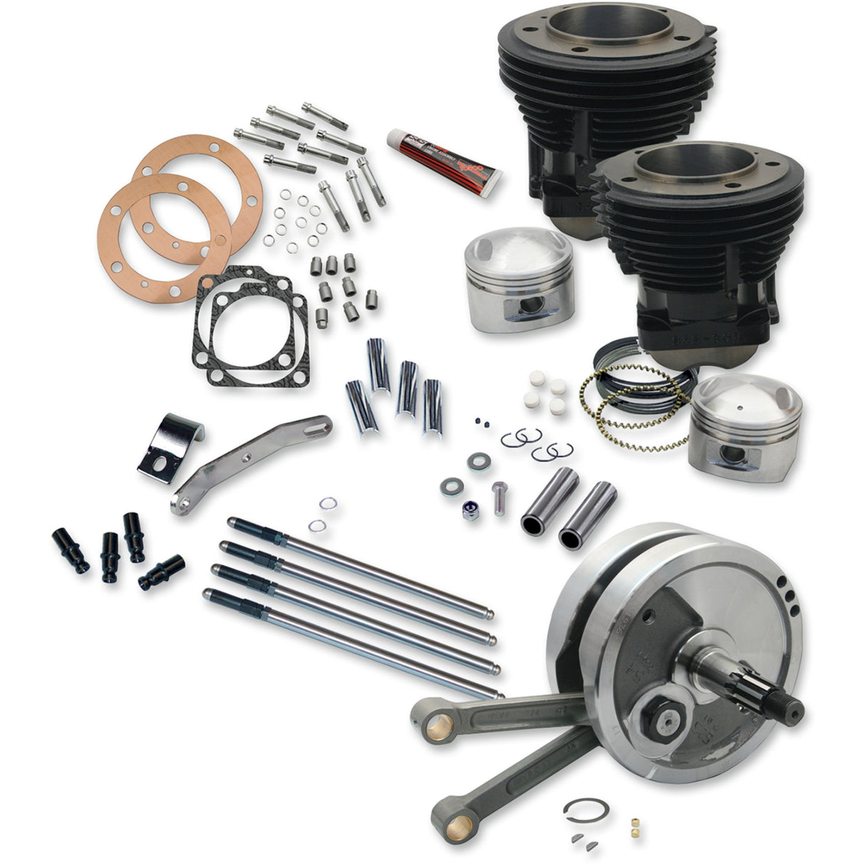 S&S CYCLE 0904-0005 91-9130 Sidewinder® Big Bore Stroker Engine Performance Kit - 93" Sidewinder® Big Bore Stroker Engine Performance Kit- High Compression
