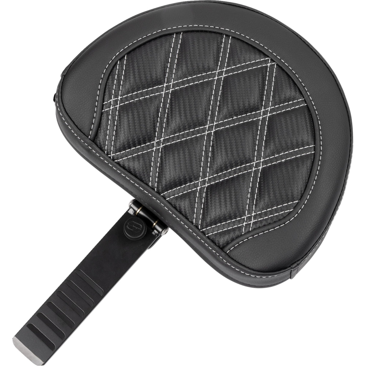 Saddlemen Roadsofa™ Lattice Stitch Seat With Backrest Carbon Fiber Silver Stitch - 823-07-206B5 For Harley Touring 2023-2026