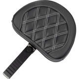 Saddlemen Roadsofa™ Lattice Stitch Seat With Backrest Carbon Fiber Silver Stitch - 823-07-206B5 For Harley Touring 2023-2026