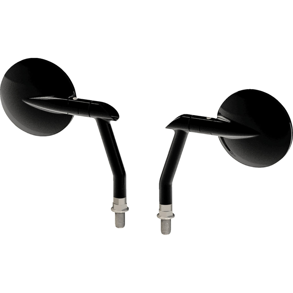 BURLY BRAND 0640-1576 B16-1501B Hot Rod Mirrors Mirrors - Hot Rod - Side View - Round - Black
