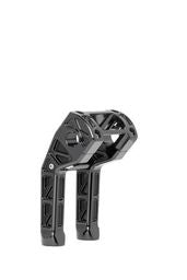 Khrome Werks Billet Risers 7" Softail gauge pod clamp black 350140