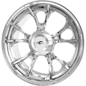 Coastal Moto Largo Precision Cast 3D Wheel — Largo 3D Rear Single Disc With Or Without ABS Chrome 18x7 - 3D-LAR187CH-TRK For Harley Touring 2009-2025