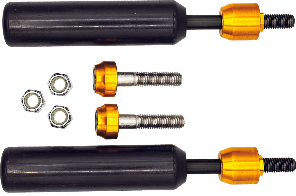 Santoro Fabworx SF50001 Shock Mount Sliders Black Dyna For Harley Motorcycles 2009-2017