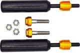 Santoro Fabworx SF50001 Shock Mount Sliders Black Dyna For Harley Motorcycles 2009-2017