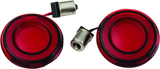 Kuryakyn 2908 Tracer L.e.d. Front Turn Signal Insert Red Light Red Lens 1156