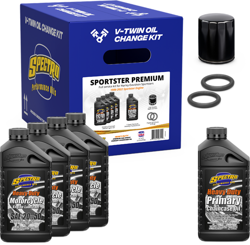 Spectro V-Twin Full OIL Service Kit XL Premium - 311473 For Harley Sportster 1986-2022