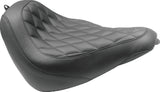 Mustang Motorcycle Mustang Slim Wide Tripper Solo Seat Diamond Stitch Black - 83047 For Harley Softail Slim 2018-2021