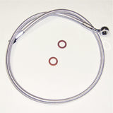 MAGNUM SHIELDING 1741-4468 AS37127 Alternate Length Designer Series ABS-Specific Front Brake Line Kit Brake Line - 10 mm-35° - 27" - Sterling Chromite II