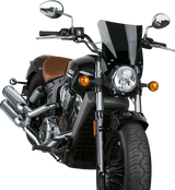 National Cycle Mohawk Windshield Dark Tint Chrome Hardware - N2839-001 For Harley Dyna 2002-2020 | Honda VT13CX Fury / VT13CXA Fury 2010-2020