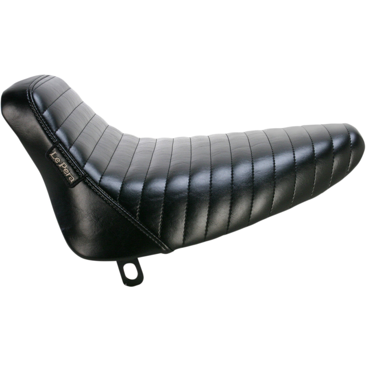 LePera Bare Bones Solo Seat Pleated Black - LN-007PT For Harley Softail 1984-1999