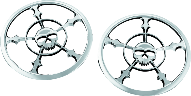 Kuryakyn 7373 Zombie Speaker Grill 14-Up Touring Chrome