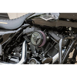 S&S CYCLE 1014-0171 170-0210 Stealth Air Cleaner Cover - Triple-Spoke - Black