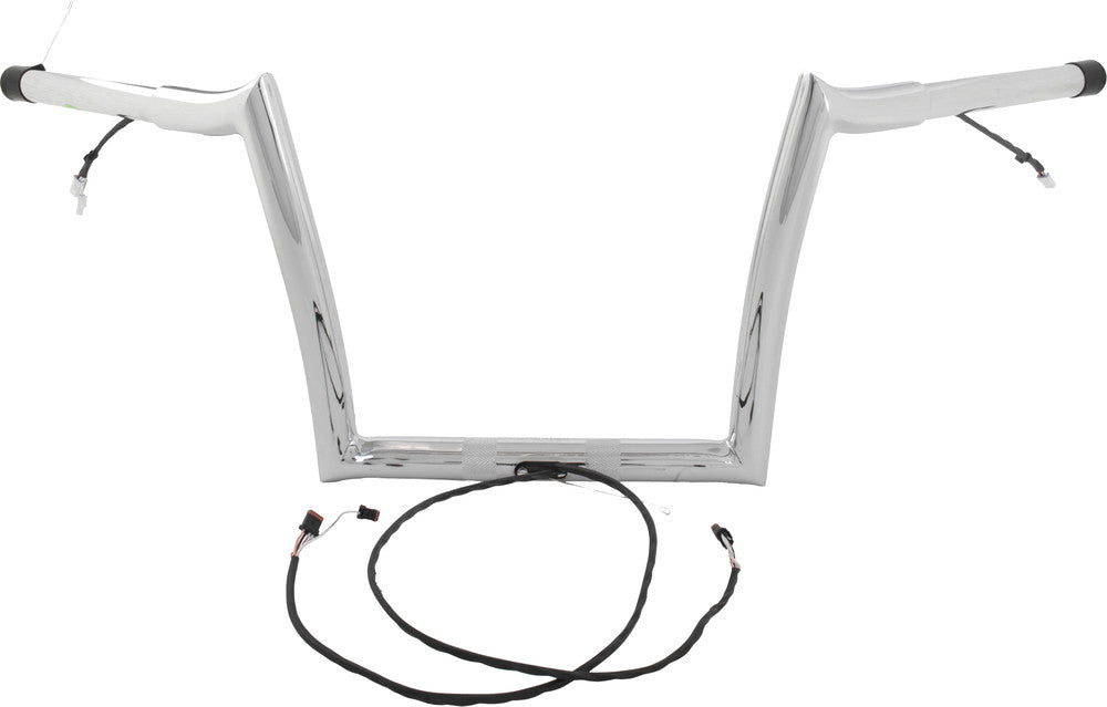 Paul Yaffe Bagger Nation 827-05615 OEMPW-15L-12 C 12" OEM MONKEY BAR PRE WIRED CHROME `15-23 FLTR