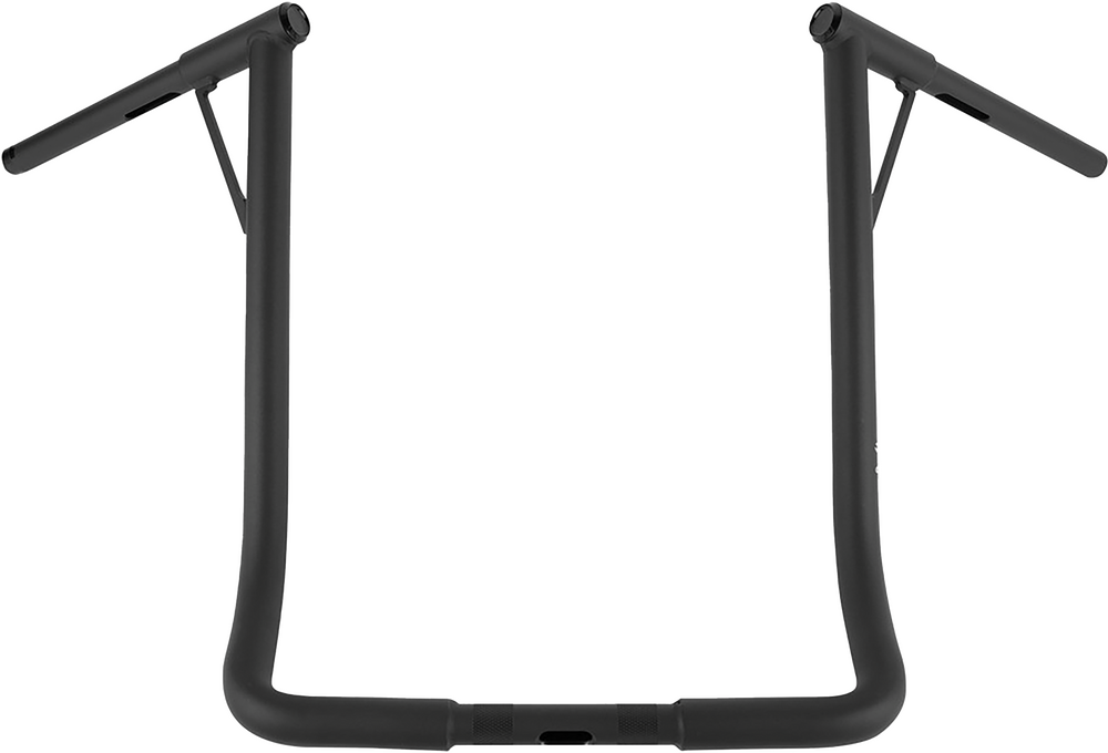 Burly Brand Louie-Bagger 19"BAR 1.25" TBW Matte Black - B12-7006TB For Harley Touring 1986-2024