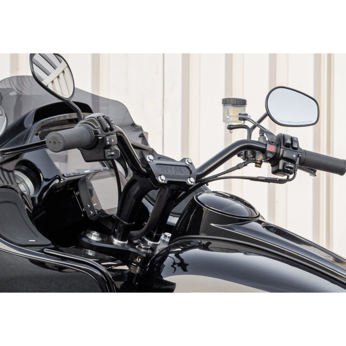 THRASHIN SUPPLY CO. 0602-1046 TSC-6525-1 Handlebar Riser - Risers - Pull Back - 6-1/2" - Black