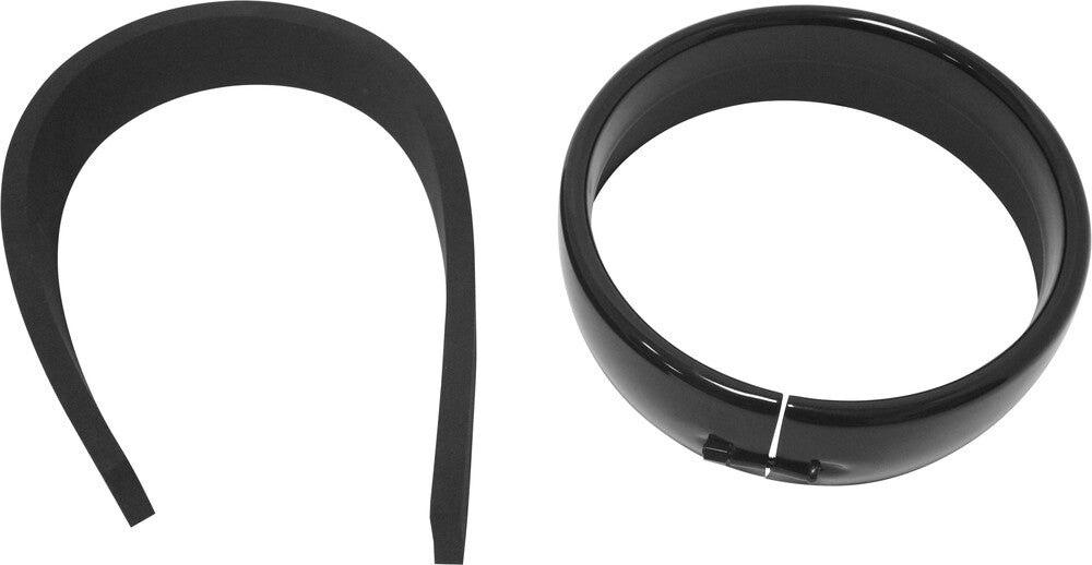 Harddrive 38-047 Frenched Headlight Trim Ring Chrome 5-3/4 Clamp Style For Harley Softail / Super / Sportster / Pro 1994-2020