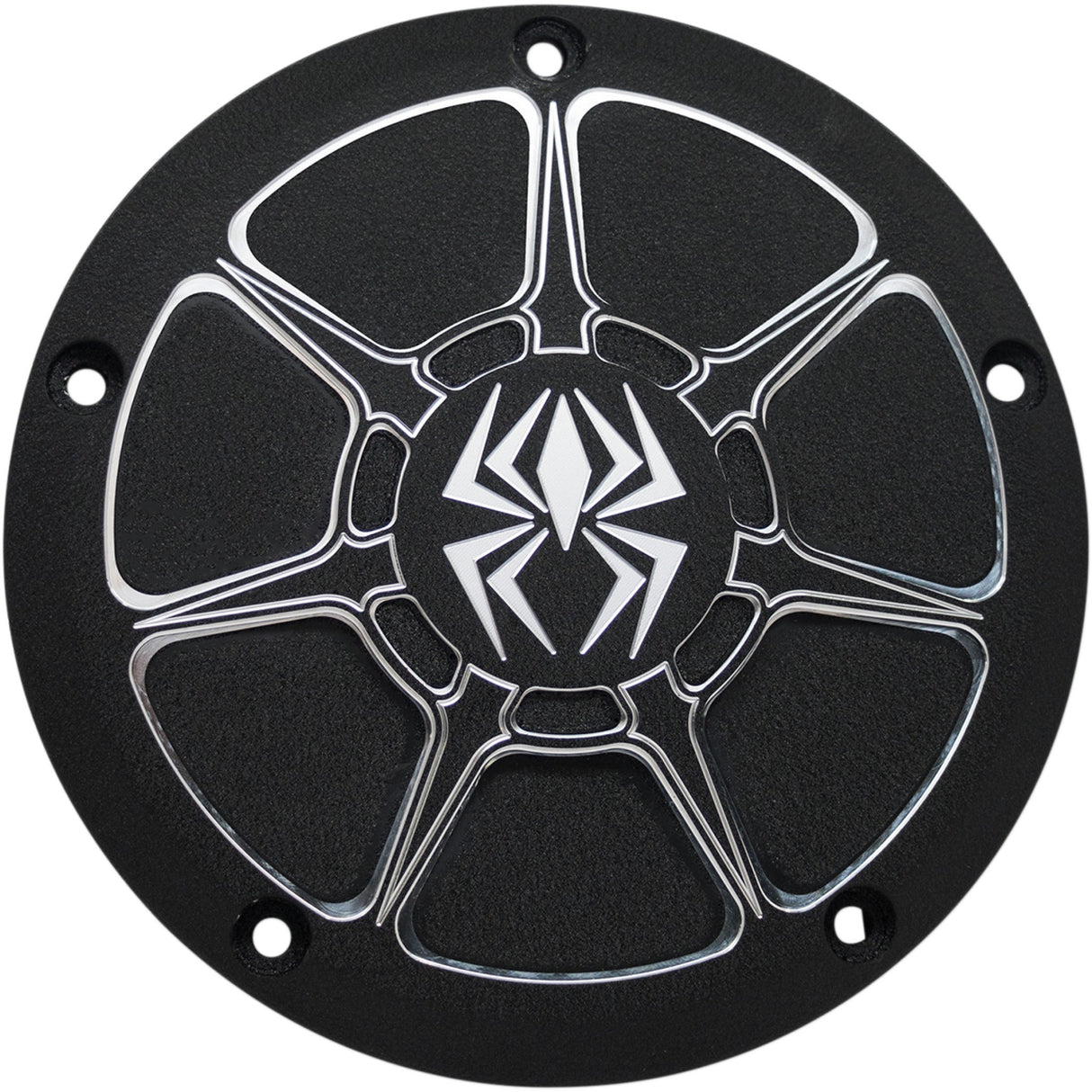 Rekluse Derby Cover Wrinkle Black Big Twin - RMS-0515004 For Harley Motorcycles 1999-2019