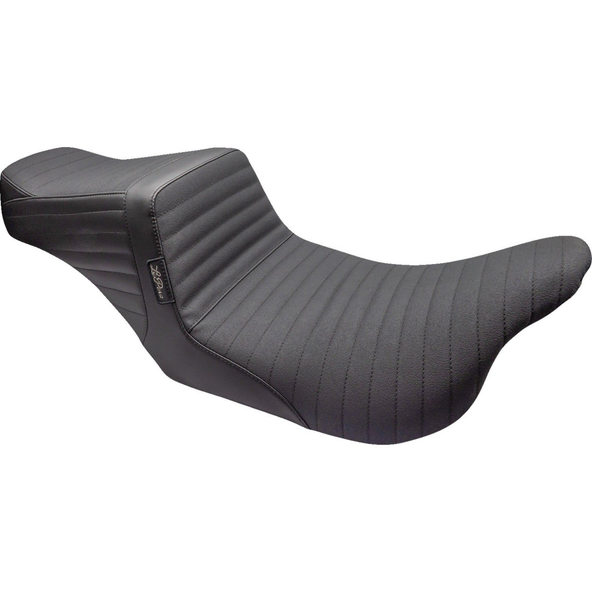 LePera Tailwhip Seat Pleated With Grip Tape Black - LK-587PTGP For Harley Touring 2008-2023