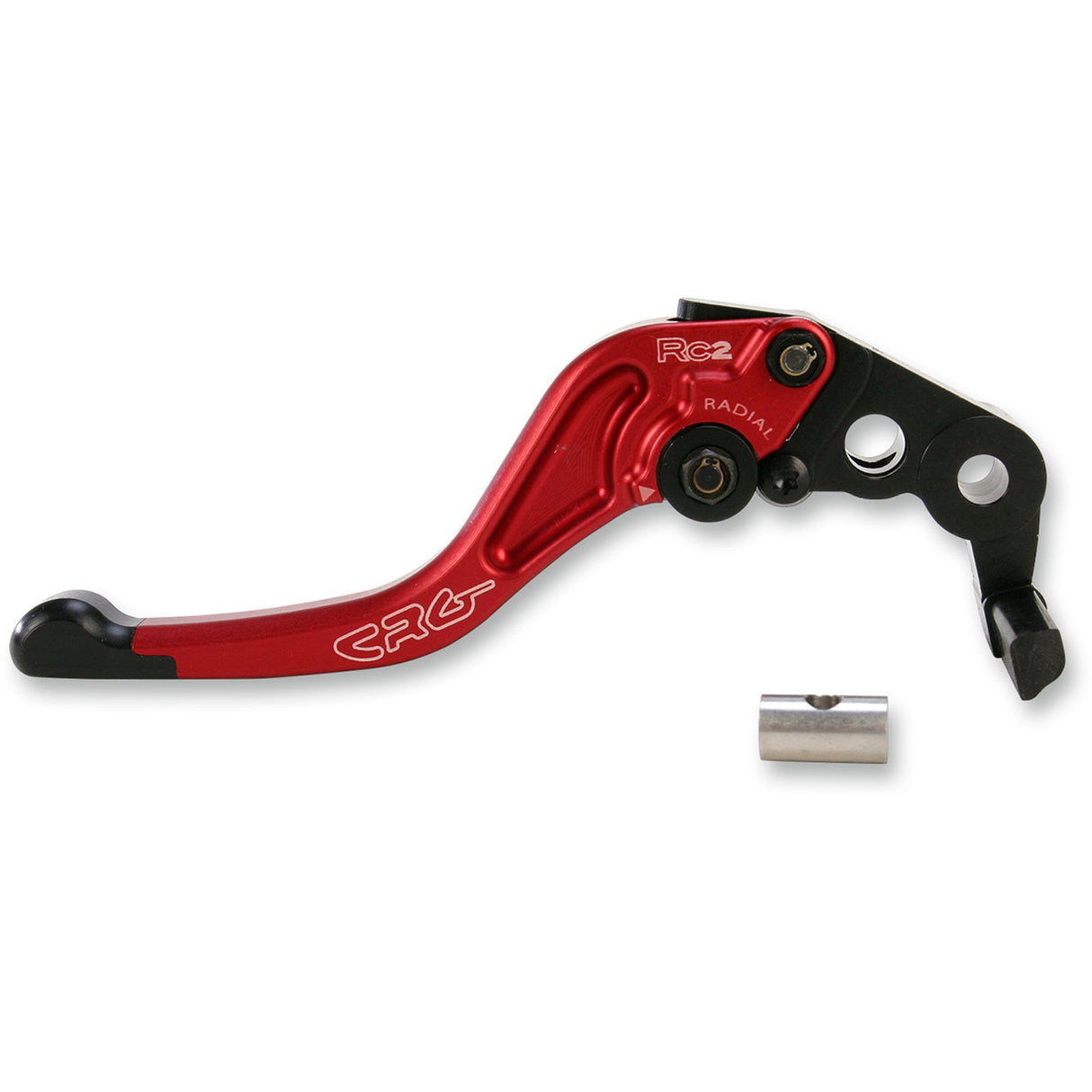 CRG RC2 Shorty Brake Lever Red - 2RN-511-H-R For Triumph Daytona 675 / Speed Triple 1050 / Street Triple 2006-2016 | Kawasaki Ninja 2005-2006