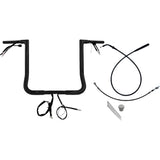 FAT Baggers INC. EZ Install Wired Handlebar Kit 1-1/4" Flat Top 16" Black - 749016-B For Harley Street Glide 2023-2026