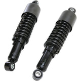 EMGO 1310-1212 17-05693B Custom Shorty Shocks with shroud - black body/black spring finish - eye lowering