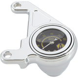 Arlen Ness Oil Pressure Gauge Kit — Radius Chrome - 15-658 For Harley Motorcycles 1999-2017