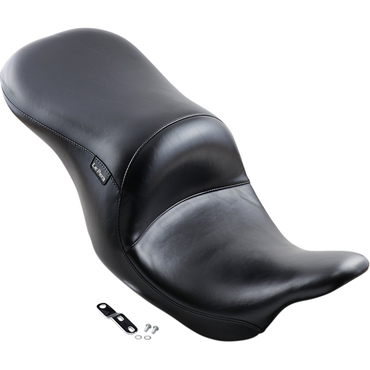 LePera Maverick Up-Front Seat Without Backrest Smooth Black - LKU-957S For Harley Touring 2008-2023