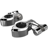 CIRO 1624-0298 60002 Engine Guard Highway Peg Hingeless Mounting Clamp Kit Pinless Clevis Clamp - Chrome