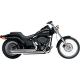 COBRA 1800-0087 6850 Speedster Slashdown Exhaust System - Chrome - '86-'06 Softail