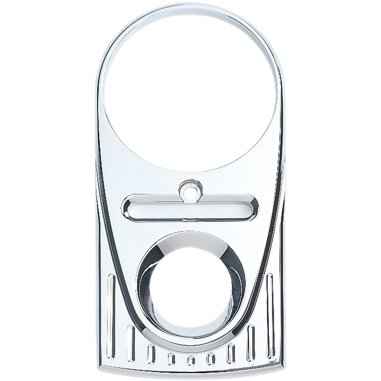 JOKER MACHINE DS-373880 04-21BM Teardrop Upper Dash Cover - Ball-Milled - Chrome
