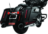 Kuryakyn Rear Fender Accents Flhx & Fltr Models Chrome - 7797 For Harley Touring 2006-2023