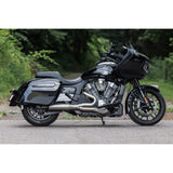 S&S Cycle 2-Into-1 Qualifier Exhaust System 50-State Brushed Stainless Steel - 550-1083 For Indian Challenger 2020-2023