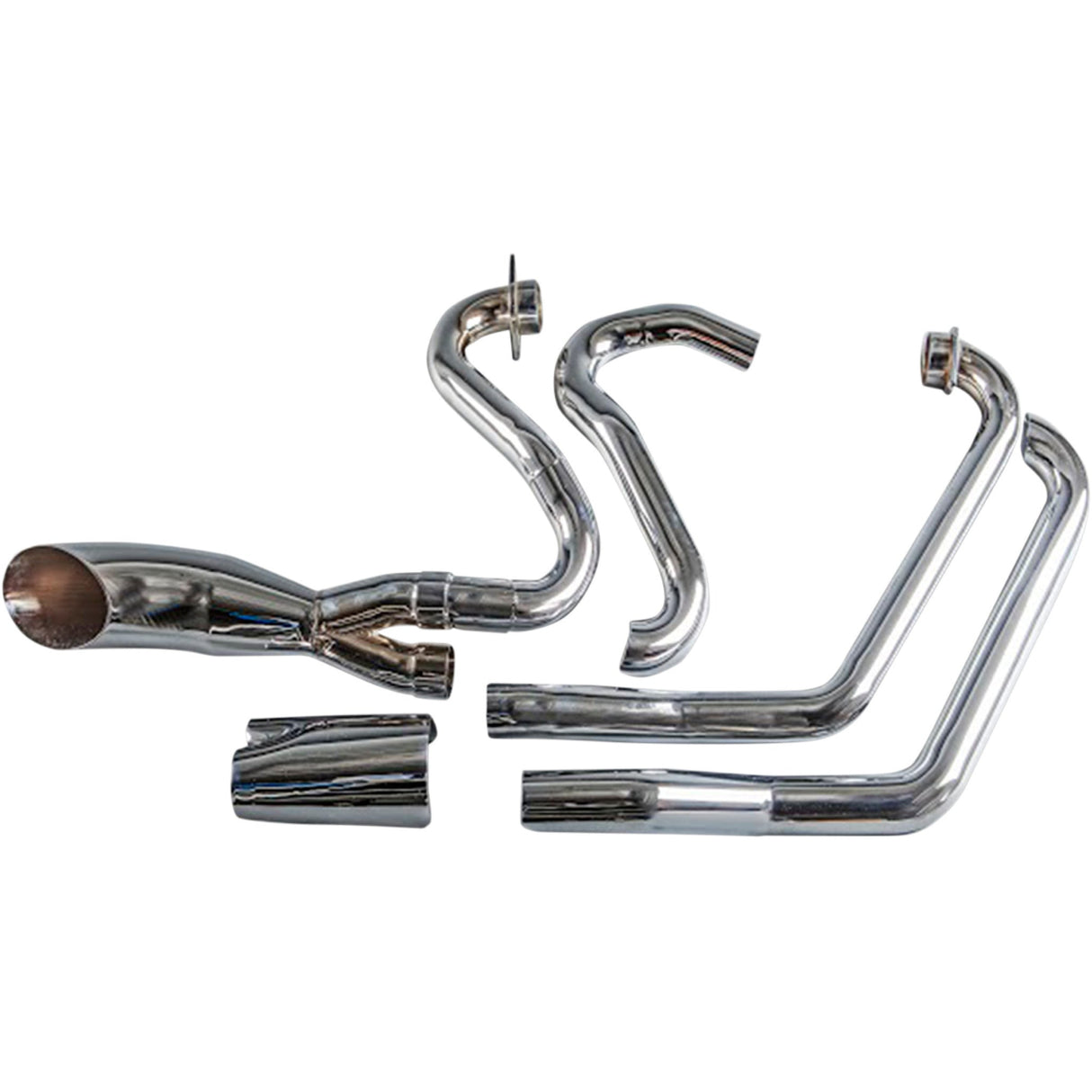 TRASK 1810-2276 TM-3033CH Hot Rod 2:1 Exhaust System 2:1 Exhaust - Chrome - Victory