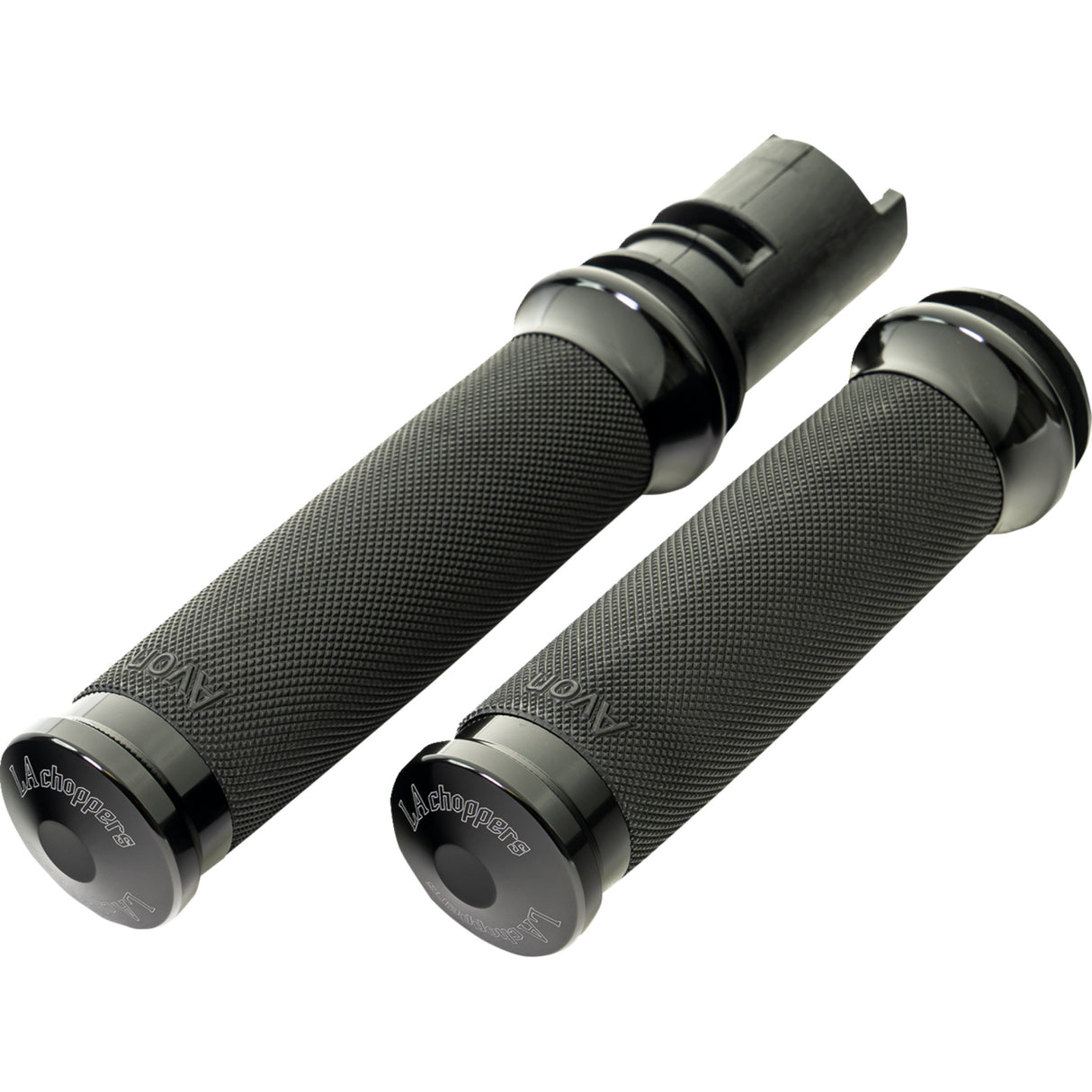 LA Choppers County Line Grips TBW Black - LA-7493-01B For Harley Touring 2023-2026