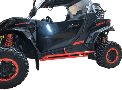 Tab Performance 615-2020-RAW Can-Am Maverick Sport 1000 Rock Sliders Raw Coating Done by Buyer 2 Seater