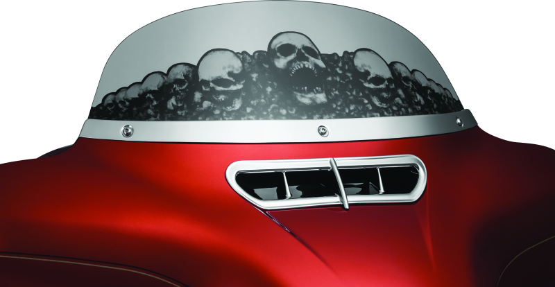 Kuryakyn 1387 Smooth Windshield Trim 14-Up Touring Chrome