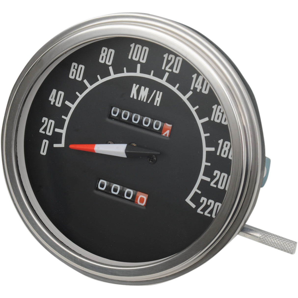 DRAG SPECIALTIES 2210-0347 5" FL-Style 1:1 Speedometer 5" KPH FL-'68-'84 Style 1:1 Speedometer - Black Face