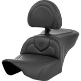 SADDLEMEN 0801-1636 823-07-187BR Roadsofa™ Seat Black Stitching - with Backrest - FL 23-24