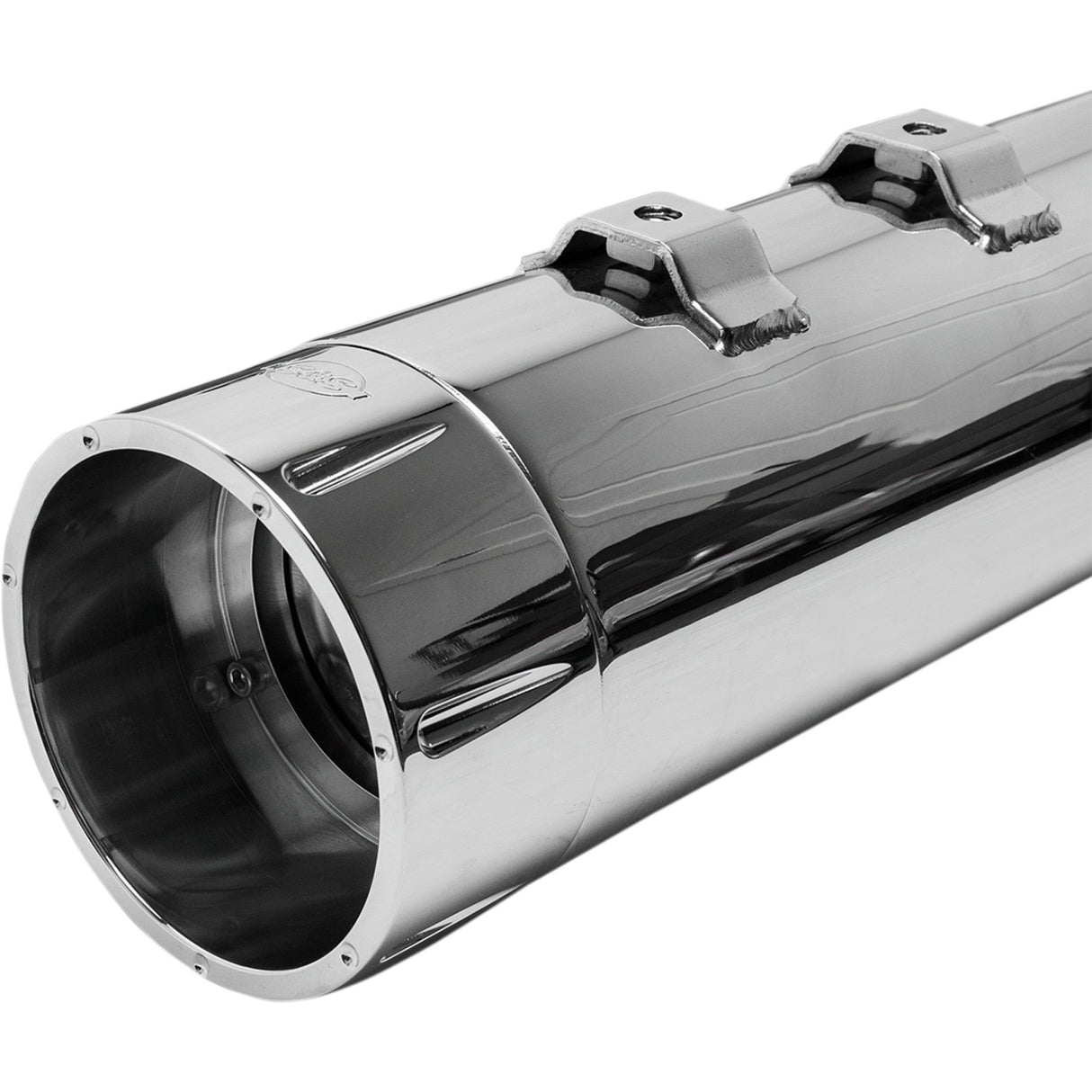 S&S Cycle 4-1/2" MK45 Performance Mufflers Chrome With Chrome Tracer - 550-0624 For Harley Touring 1995-2016