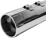 4-1/2" MK45 Performance Mufflers - Chrome with Chrome Tracer - 1801-0850