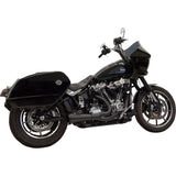 Bassani Xhaust 2-Into-1 Ripper Exhaust System Short Black M8 Softail - 1S79B For Harley Softail 2022-2025