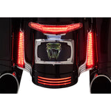 Ciro Filler Panel Lights Smoke Lens Red LEDs Chrome - 40045 For Harley Touring 2006-2026