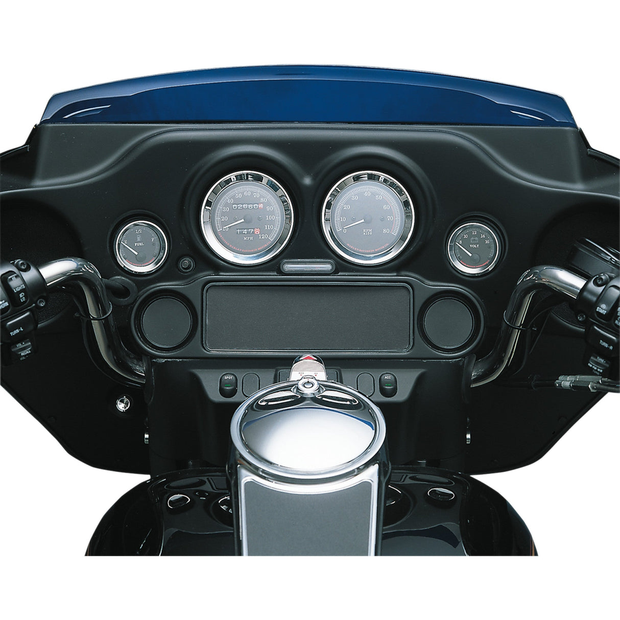 DRAG SPECIALTIES 2202-0060 Instrument Gauge Bezel chrome - 3.62" diameter
