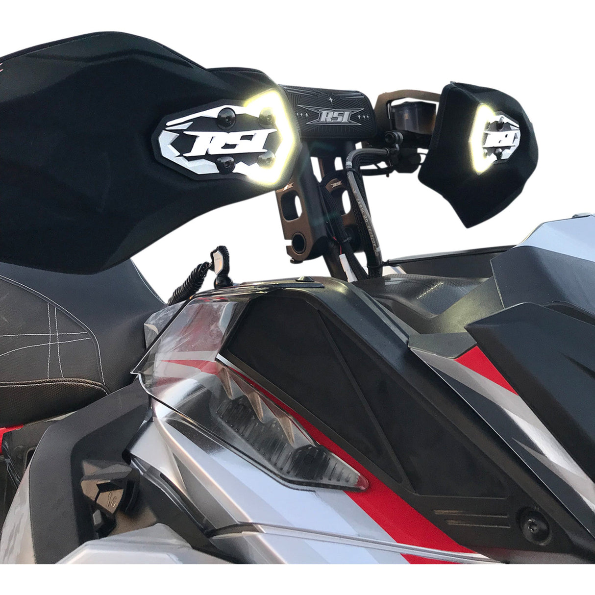 RACE SHOP INC. 0635-1568 H5001 LED-lighted Stonewall Handguards Handguards - Stonewall - LED