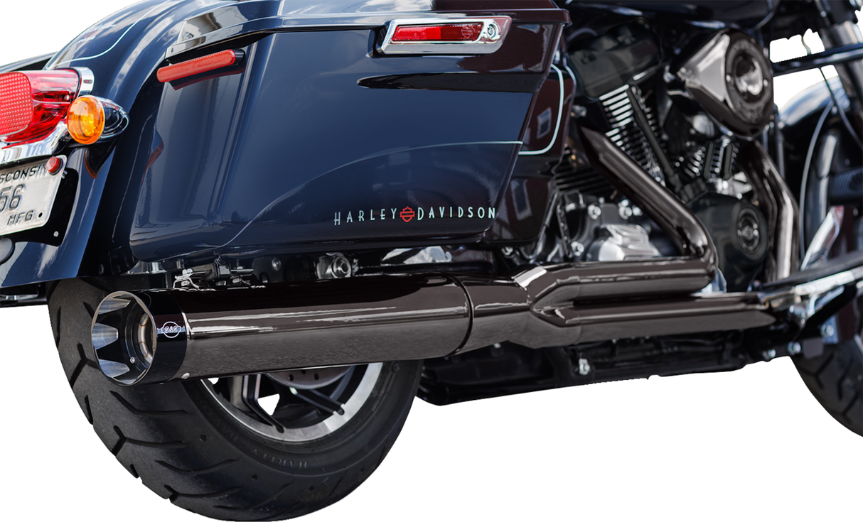 2-into-1 Lava Chrome Sidewinder® Exhaust System - Race Only - 1800-2630