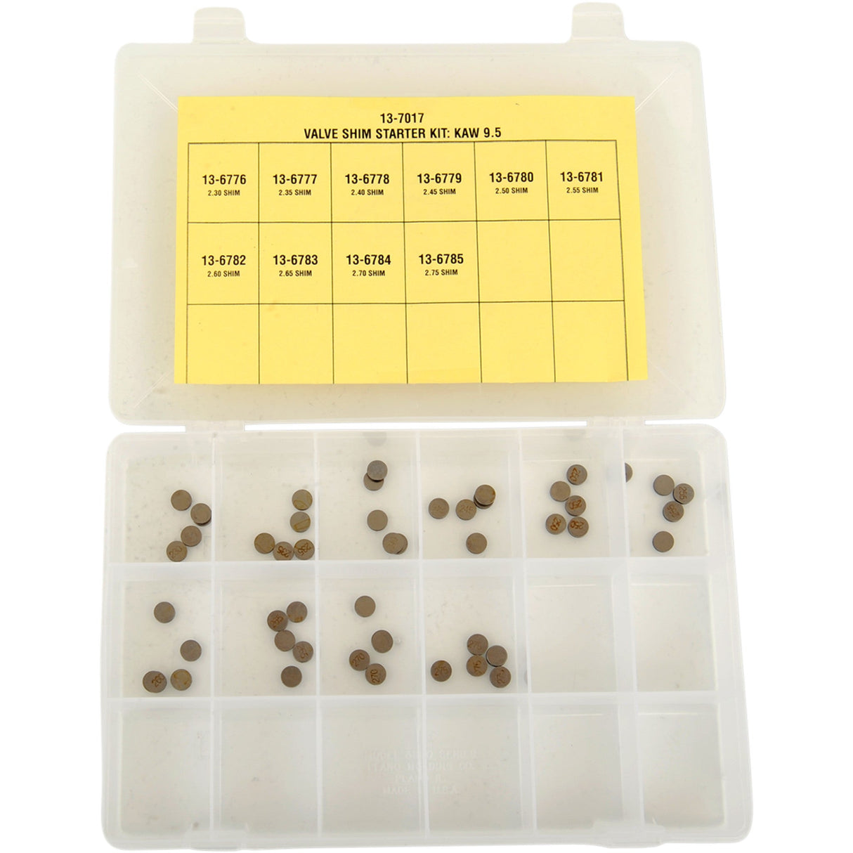 K&L SUPPLY 13-7017 13-7017 Valve Shim Starter Kit Shim Starter Kit - Kawasaki - 9.5mm