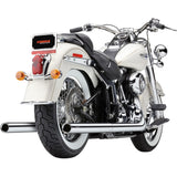 COBRA 1800-1749 6985 Bad Hombre Dual Exhaust System - True Dual Exhaust - Billet Tip - '07-'11 Softail