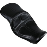 LePera Maverick Seat Without Backrest Stitched Black - LK-970 For Harley Motorcycles 2006-2017